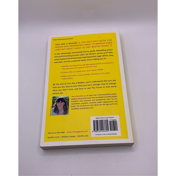 you are a badass by jen sincero paperback - Picture 2 of 3